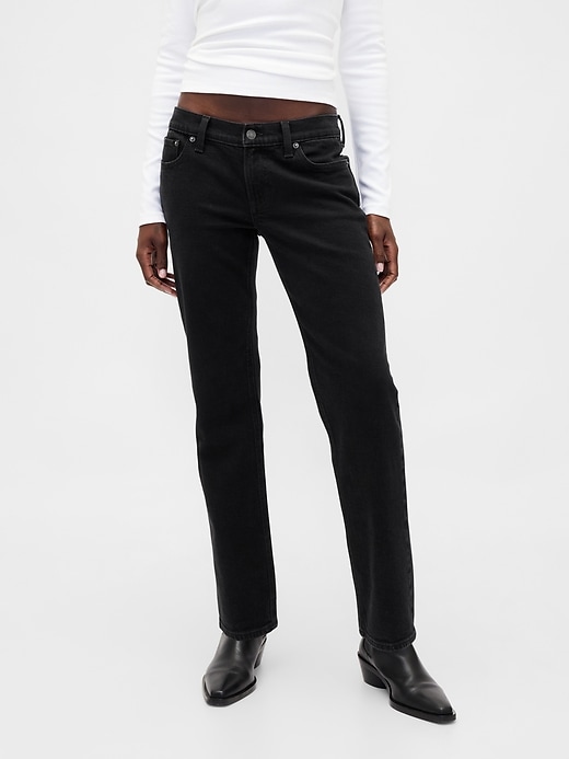 jeans slim dritti a vita bassa anni 90