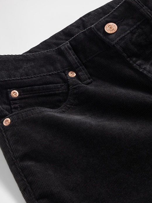 pantaloni lunghi e attillati in velluto a coste a vita bassa