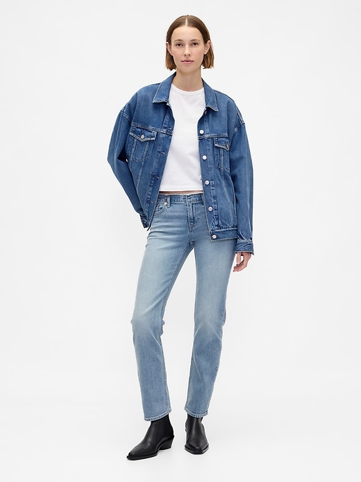 jeans slim dritti a vita bassa anni 90
