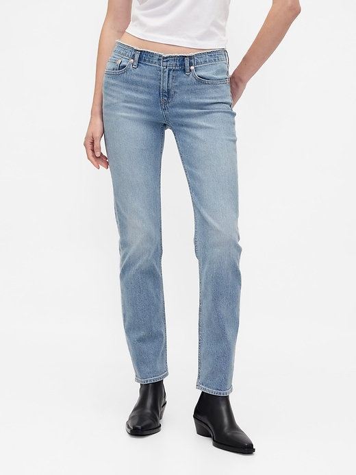 jeans slim dritti a vita bassa anni 90