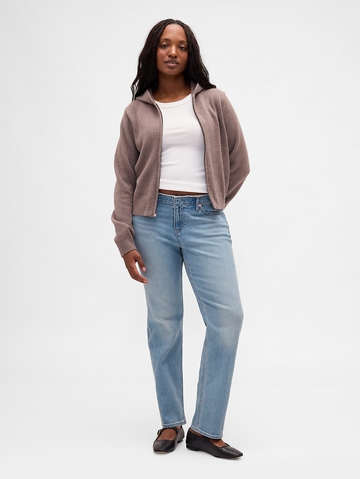 jeans slim dritti a vita bassa anni 90