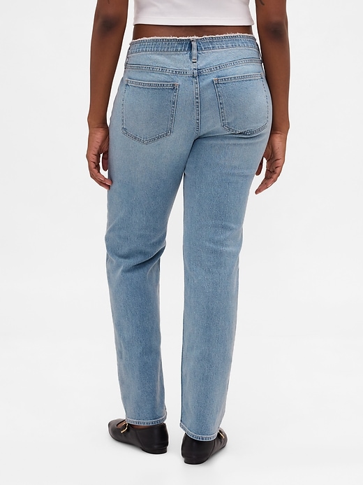 jeans slim dritti a vita bassa anni 90