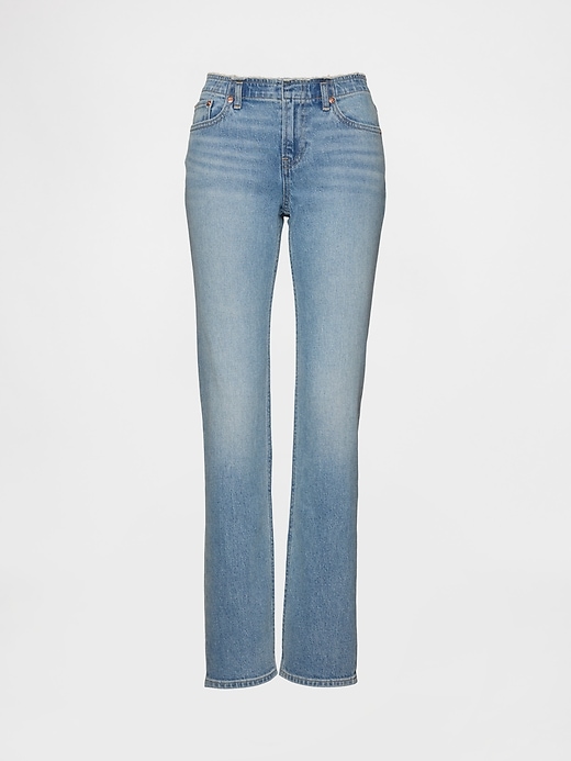 jeans slim dritti a vita bassa anni 90