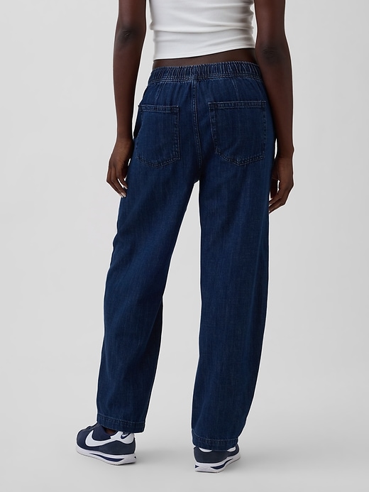 jeans easy barrel a vita alta