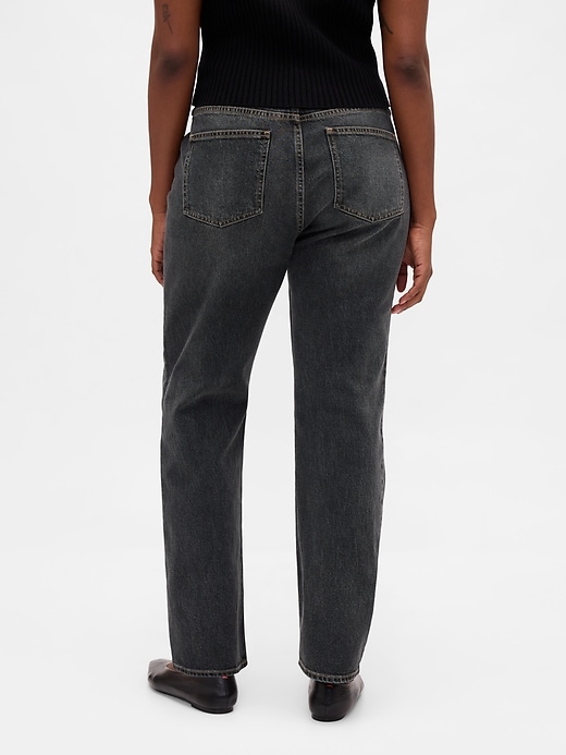 jeans dritti slim a vita alta anni 90