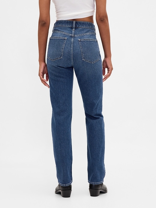 jeans slim dritti a vita alta anni 90