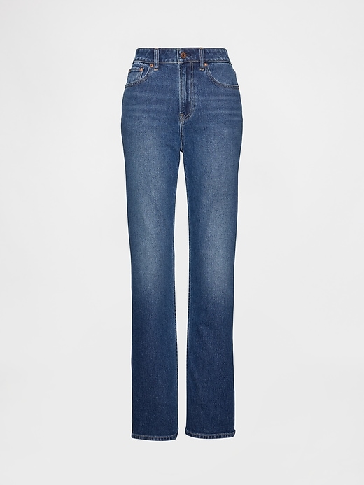 jeans slim dritti a vita alta anni 90