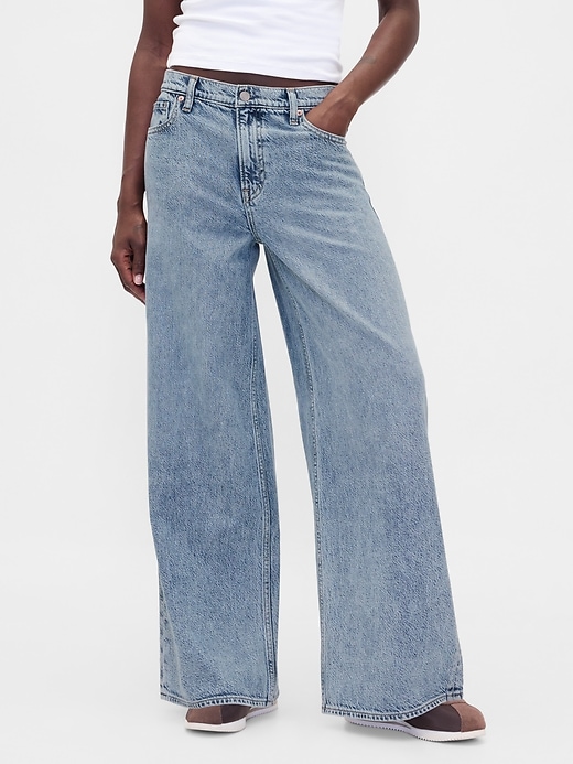jeans larghi ultra morbidi a vita media
