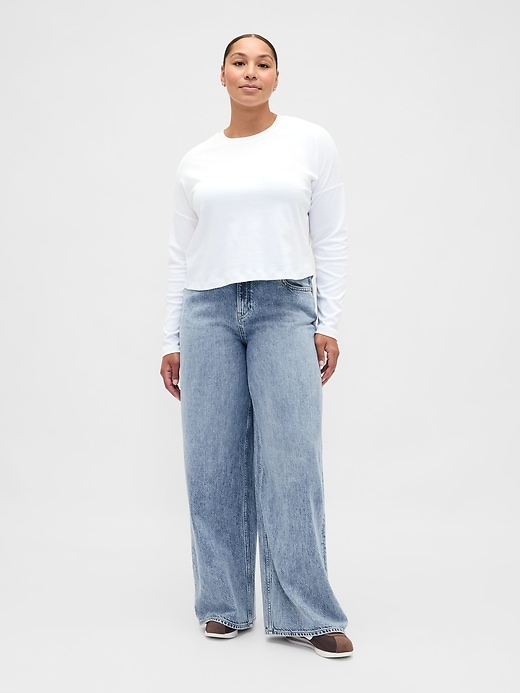 jeans larghi ultra morbidi a vita media