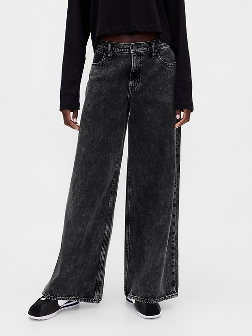 jeans larghi ultra morbidi a vita media