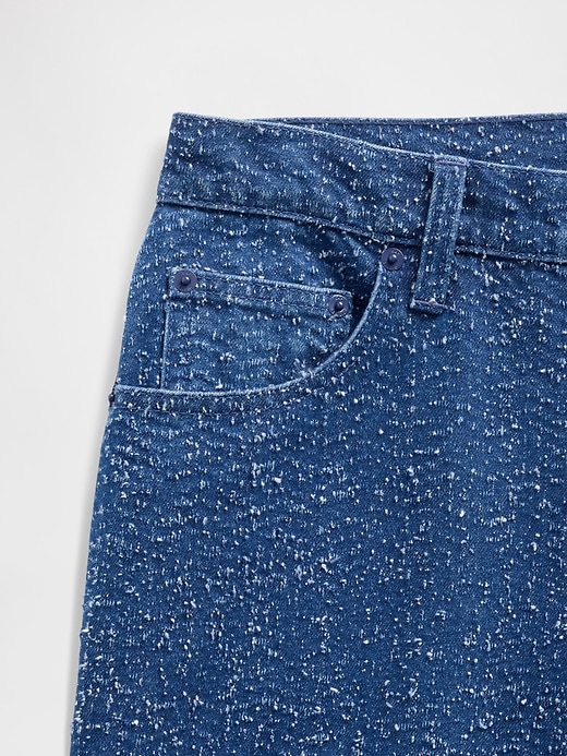 jeans larghi in tweed di denim a vita bassa gapstudio