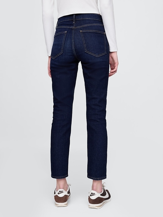 jeans slim vintage a vita alta