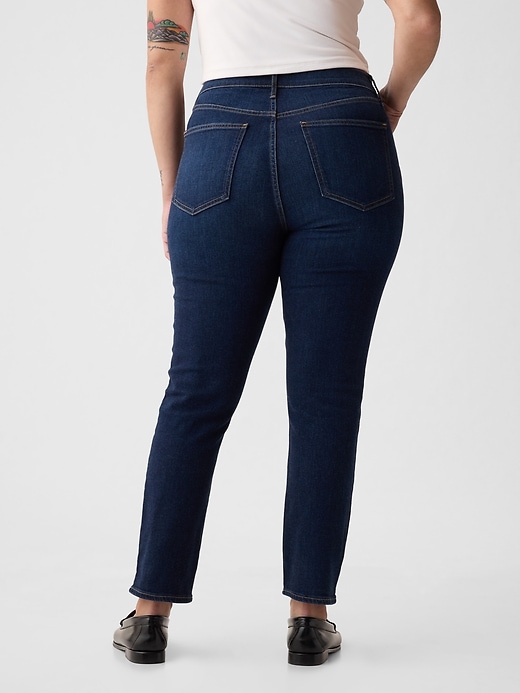 jeans slim vintage a vita alta