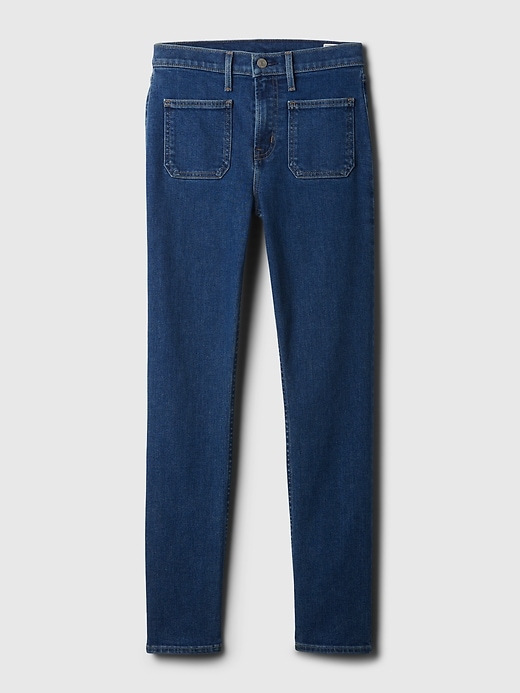 jeans vintage slim a vita media