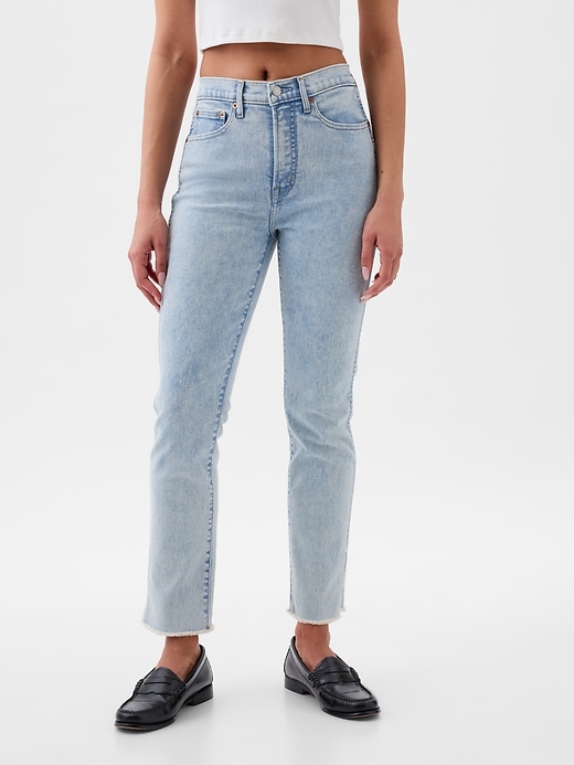 jeans slim vintage a vita alta