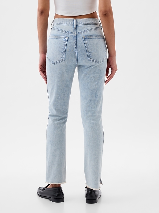 jeans slim vintage a vita alta