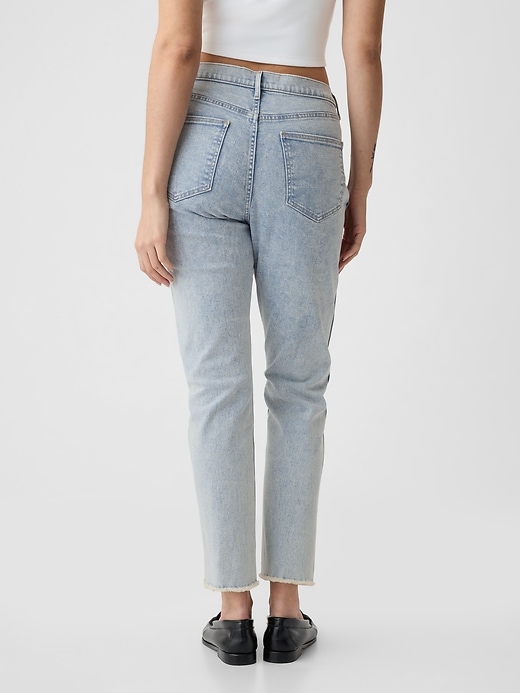 jeans slim vintage a vita alta