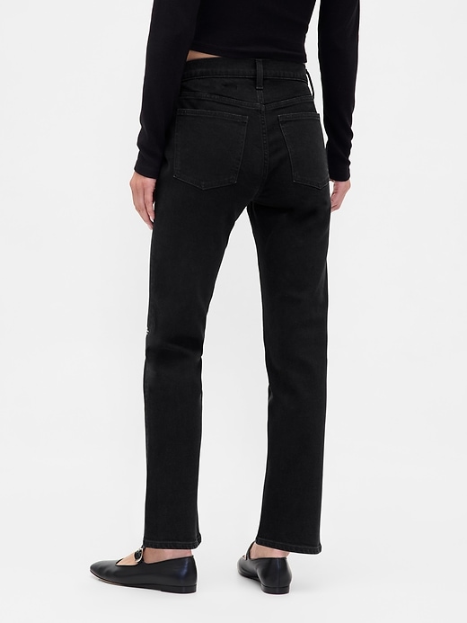 jeans dritti slim a vita alta anni 90