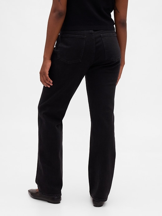 jeans dritti slim a vita alta anni 90
