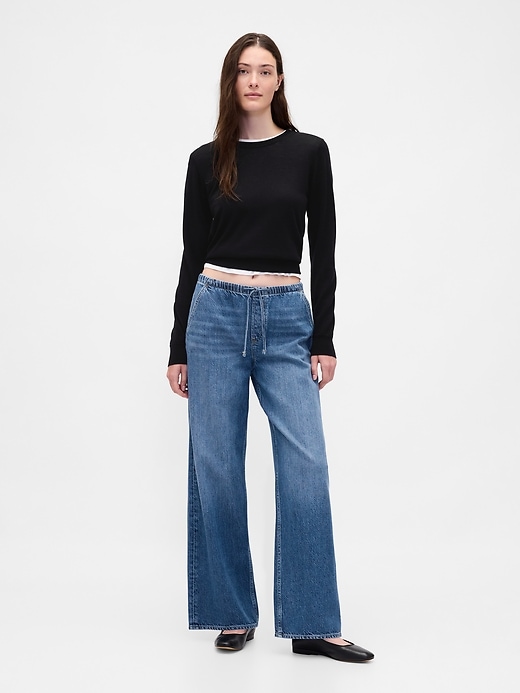 jeans larghi anni 90 a vita bassa ultrasoft