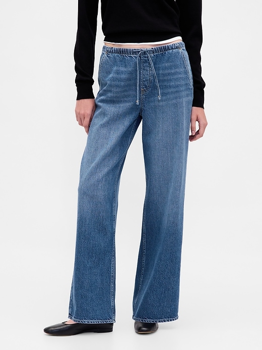 jeans larghi anni 90 a vita bassa ultrasoft