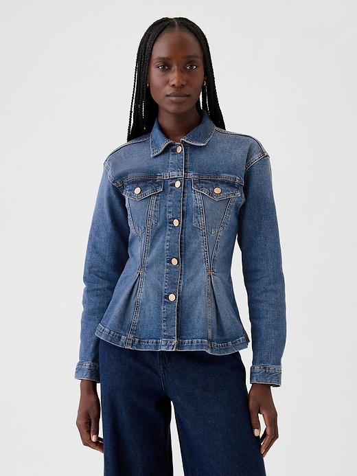 giacca di jeans stretta