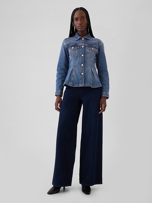 giacca di jeans stretta