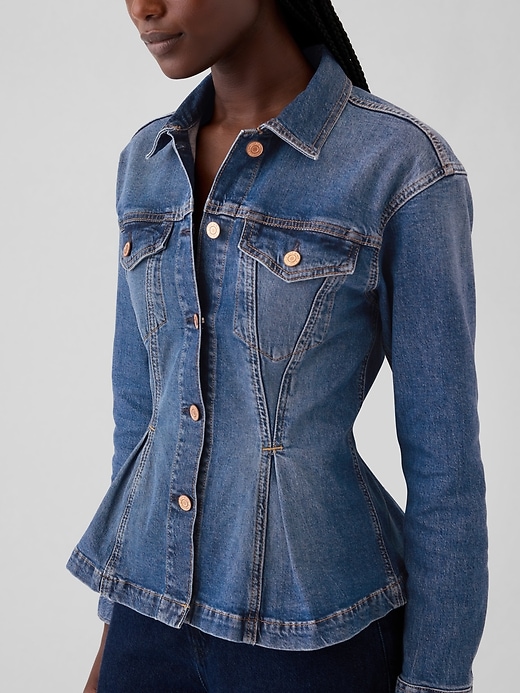 giacca di jeans stretta