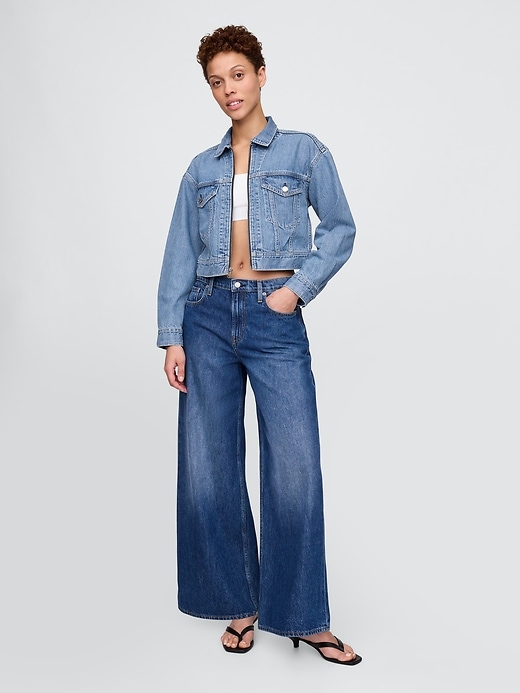 giacca corta in denim ultrasoft icon