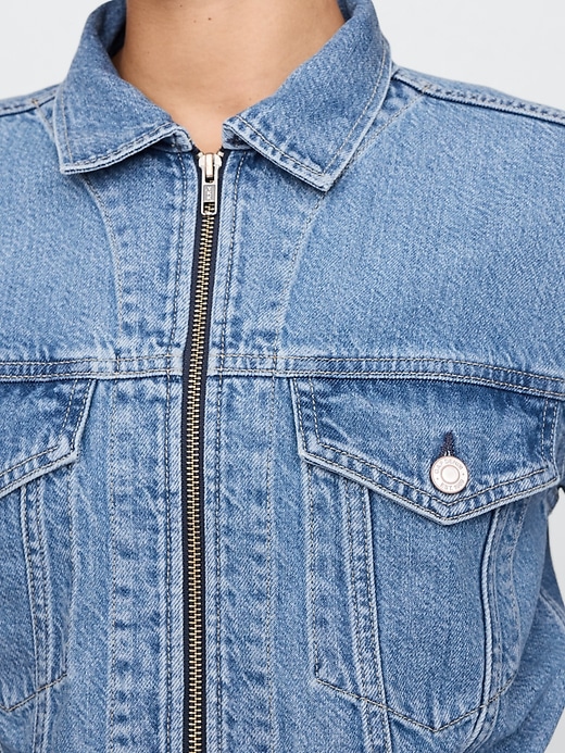 giacca corta in denim ultrasoft icon
