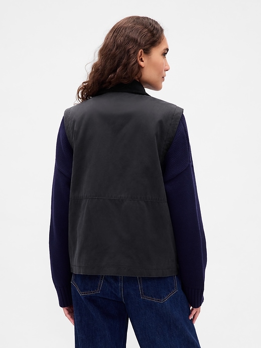 gilet da fienile in tela cerata