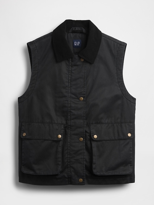 gilet da fienile in tela cerata