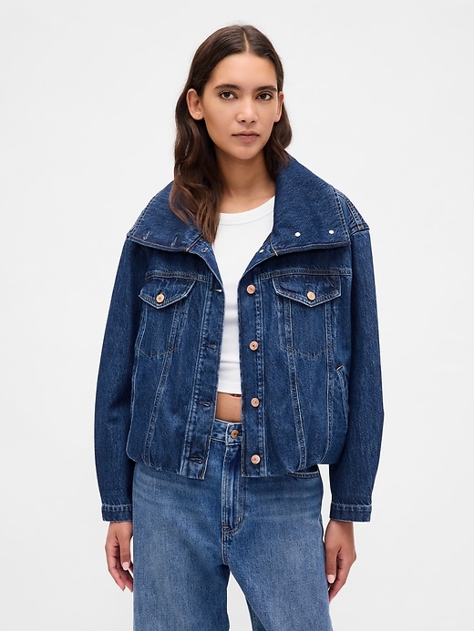 giacca oversize in denim cocoon