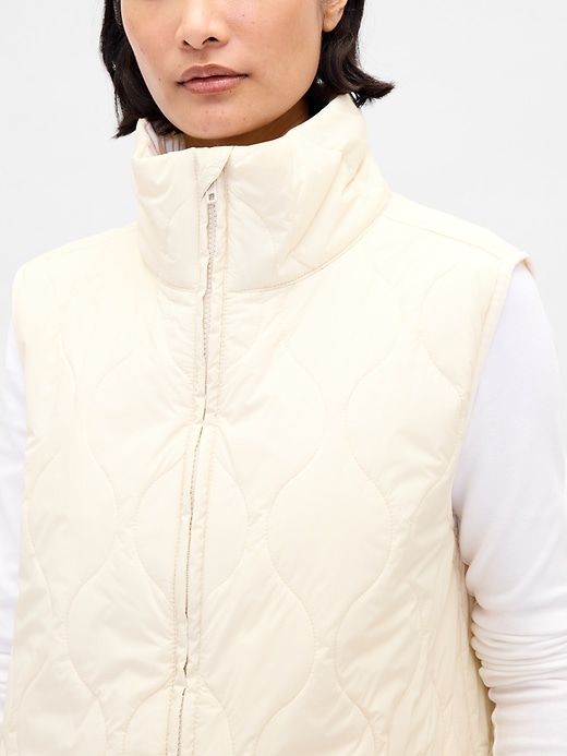 gilet imbottito leggero riciclato
