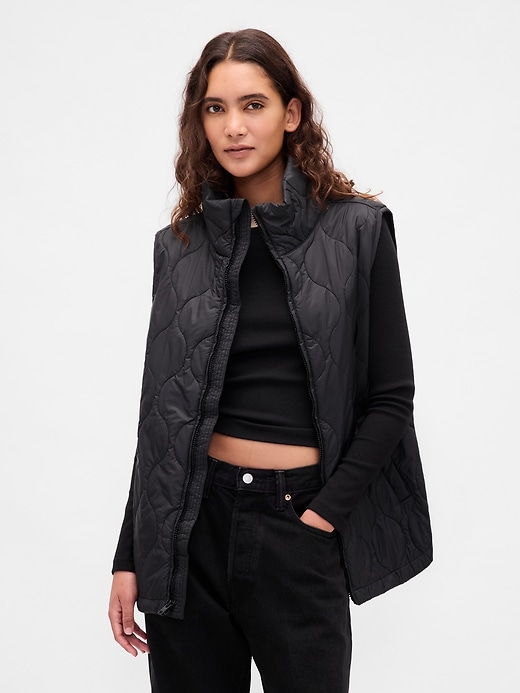 gilet imbottito leggero riciclato