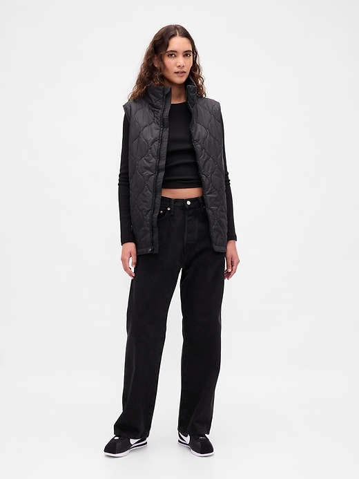gilet imbottito leggero riciclato