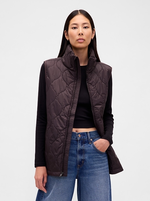 gilet imbottito leggero riciclato