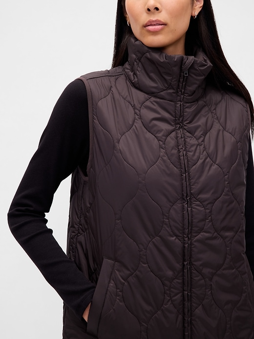 gilet imbottito leggero riciclato