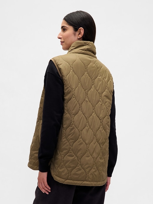 gilet imbottito leggero riciclato
