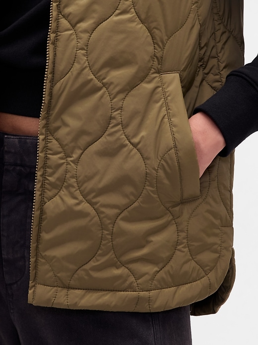 gilet imbottito leggero riciclato
