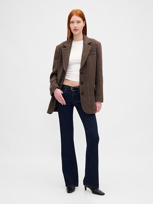 blazer oversize in misto lana