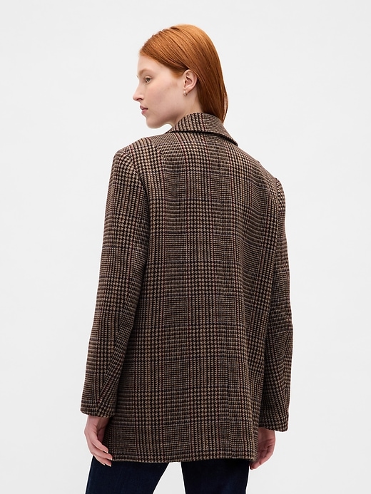 blazer oversize in misto lana
