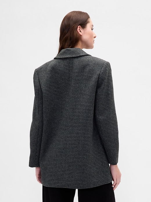 blazer oversize in misto lana