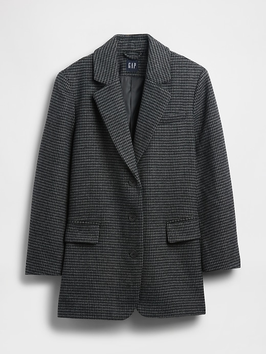 blazer oversize in misto lana