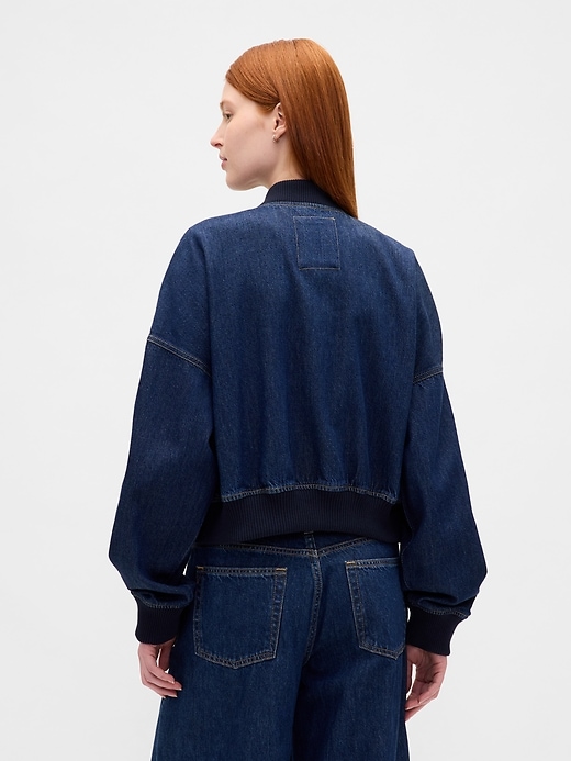 giubbotto bomber in denim ultra morbido