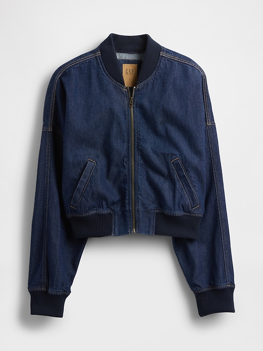 giubbotto bomber in denim ultra morbido
