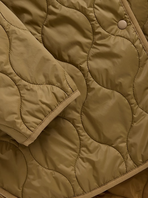 giacca trapuntata oversize leggera riciclata