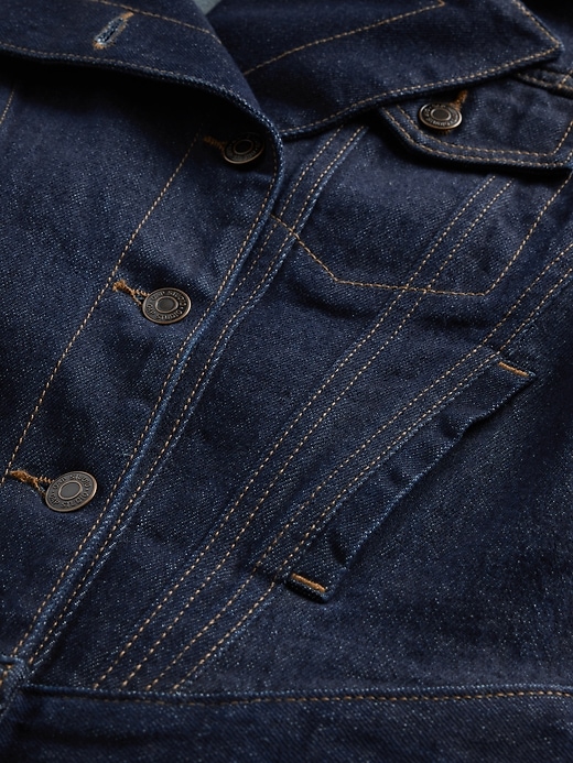 giacca in denim con icona cucita gapstudio