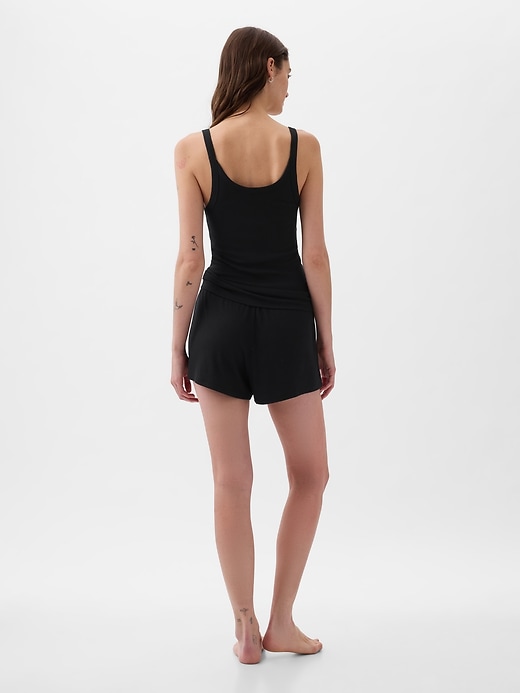 pantaloncini da pigiama a costine mini rilassati