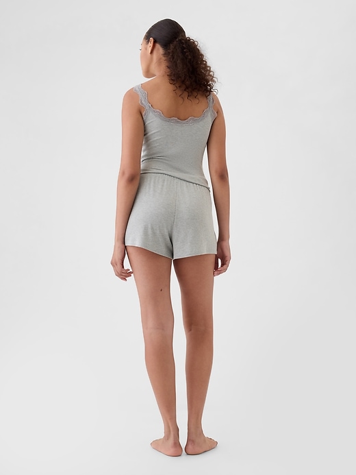 pantaloncini da pigiama a costine mini rilassati